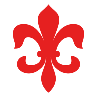 Fleur-de-lis Decal (Red)